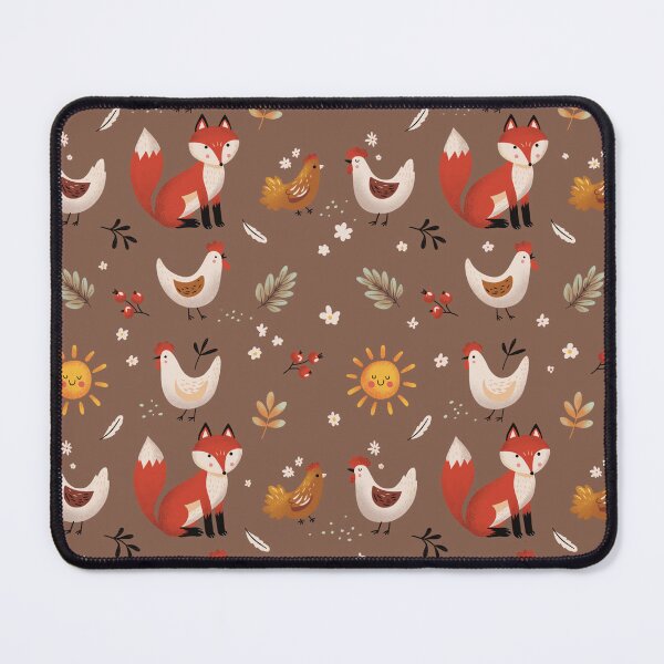 Item preview, Cute autumn seamless pattern with fox , hand drawn , decoration for textile, cover, print designed and sold by NatalkaP.