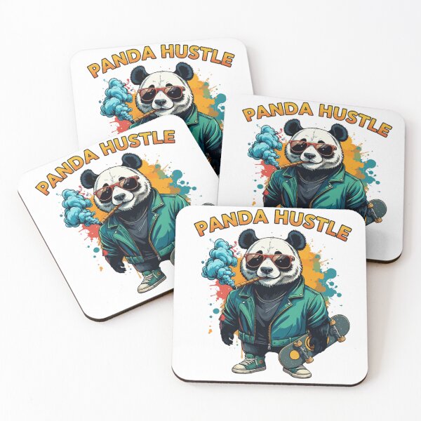 Item preview, Panda Hustle Skater Art designed and sold by munchies-club.