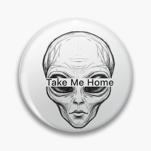 Item preview, Analog Sketch Alien Head Sci-Fi designed and sold by DreamsLine.