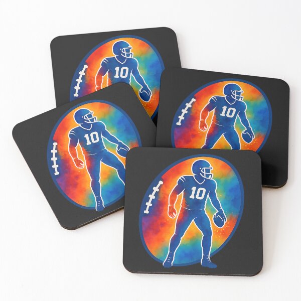 Item preview, Colorful American Football Player #10  designed and sold by Les-Ink-Studio.