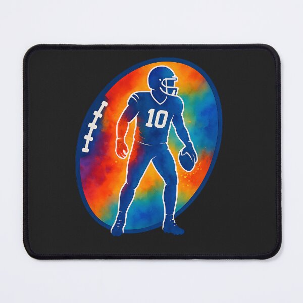 Item preview, Colorful American Football Player #10 designed and sold by Les-Ink-Studio.