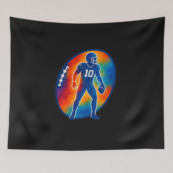 Item preview, Colorful American Football Player #10  designed and sold by Les-Ink-Studio.