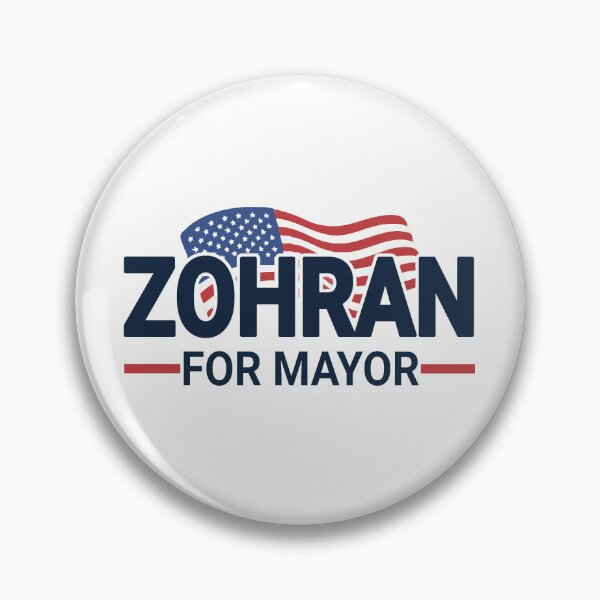 Item preview, Zohran Mamdani For Mayor NYC – Patriotic USA Flag Political Election Campaign Support Design designed and sold by BrainBubbleArt.
