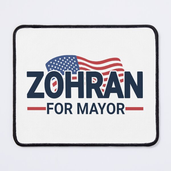Item preview, Zohran Mamdani For Mayor NYC – Patriotic USA Flag Political Election Campaign Support Design designed and sold by BrainBubbleArt.