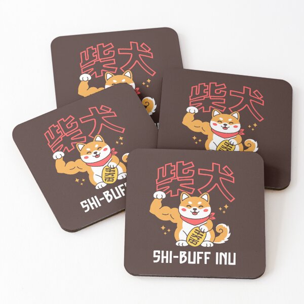 Item preview, Shi-Buff Inu - Flexing Lucky Shiba Dog Japanese Pop Culture Design designed and sold by Brogress Project.