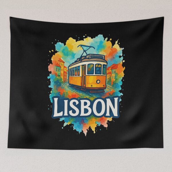 Item preview, Lisbon Portugal Watercolor Travel designed and sold by TomFrontierArt.