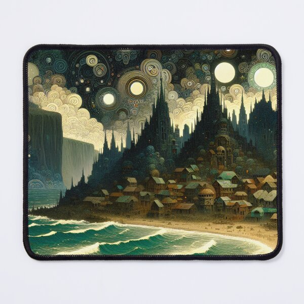 Item preview, Sarmokand and the Plateau of Leng | Lovecraftian Dreamlands Art designed and sold by Stoneflower-Art.