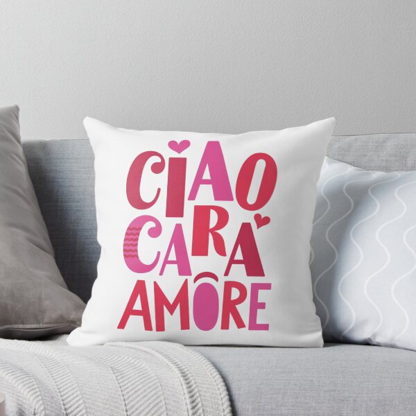 Item preview, Cute Italian Greetings: ,,Ciao Cara Amore" - Retro Italian Love Typography Design designed and sold by SaraSumi.