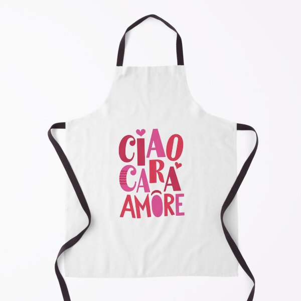 Item preview, Cute Italian Greetings: ,,Ciao Cara Amore" - Retro Italian Love Typography Design designed and sold by SaraSumi.