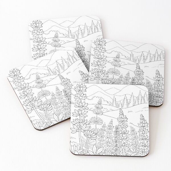 Item preview, Eastern Temperate Forest Ecoregion - Native Plants designed and sold by NativePlantsColoringBooks.com.