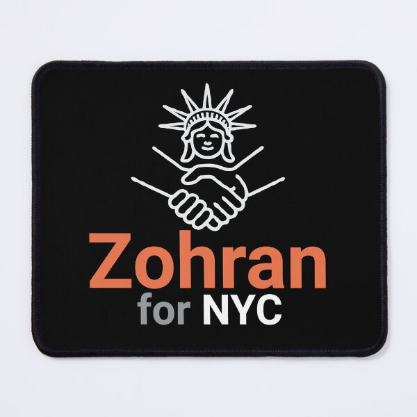 Item preview, Zohran Mamdani for NYC – Bold Civic Pride Design with Statue of Liberty & Unity Handshake | New York Community Graphic designed and sold by BrainBubbleArt.