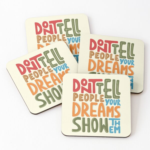 Item preview, Show Your Dreams Motivational Typography Design designed and sold by DaVinciFeather.