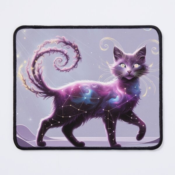 Item preview, Ethereal Nebula Cat in Zodiac Starlight designed and sold by Bilikaru.