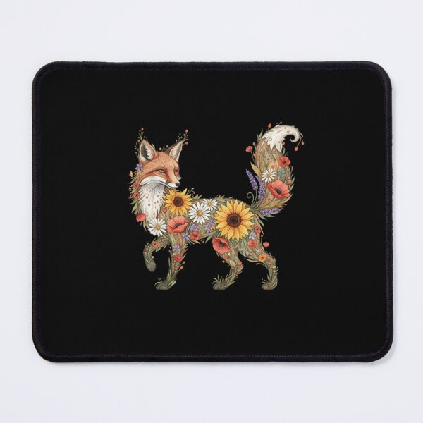 Item preview, Floral Fox Silhouette – Boho Wildflower Fox Design designed and sold by ColorSplash123.