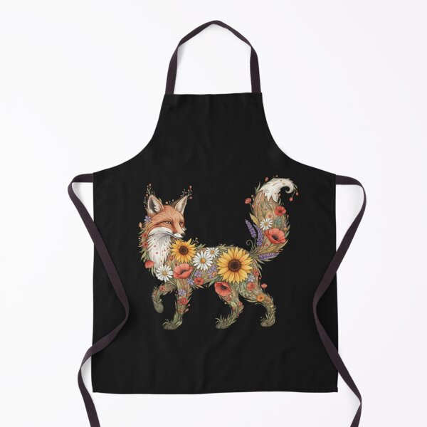 Item preview, Floral Fox Silhouette – Boho Wildflower Fox Design designed and sold by ColorSplash123.