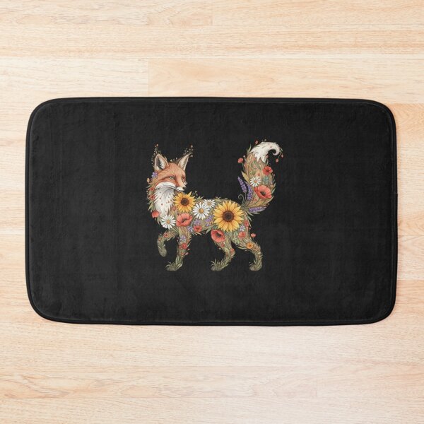 Item preview, Floral Fox Silhouette – Boho Wildflower Fox Design designed and sold by ColorSplash123.
