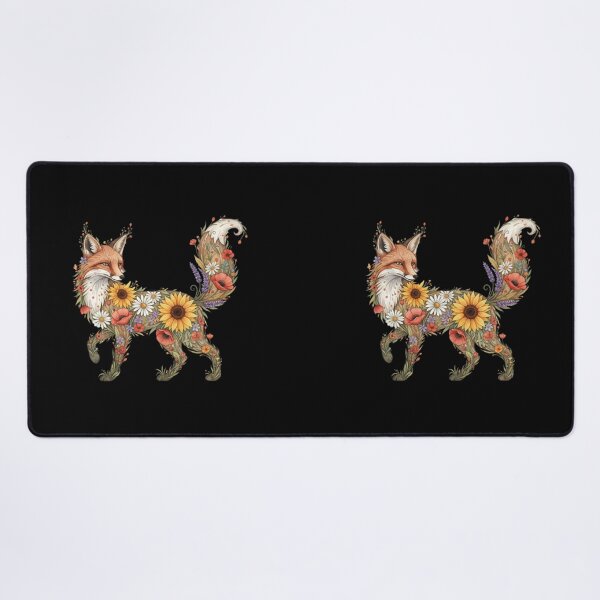 Item preview, Floral Fox Silhouette – Boho Wildflower Fox Design designed and sold by ColorSplash123.