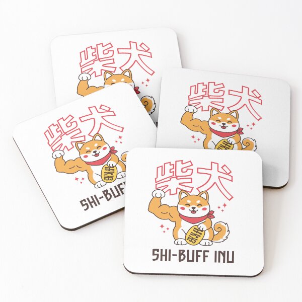 Item preview, Shi-Buff Inu - Flexing Lucky Shiba Dog Japanese Pop Culture Design designed and sold by Brogress Project.