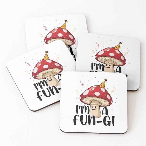 Item preview, Cute Party Mushroom Pun – I’m a Fun-Gi Design designed and sold by Mr Lee.