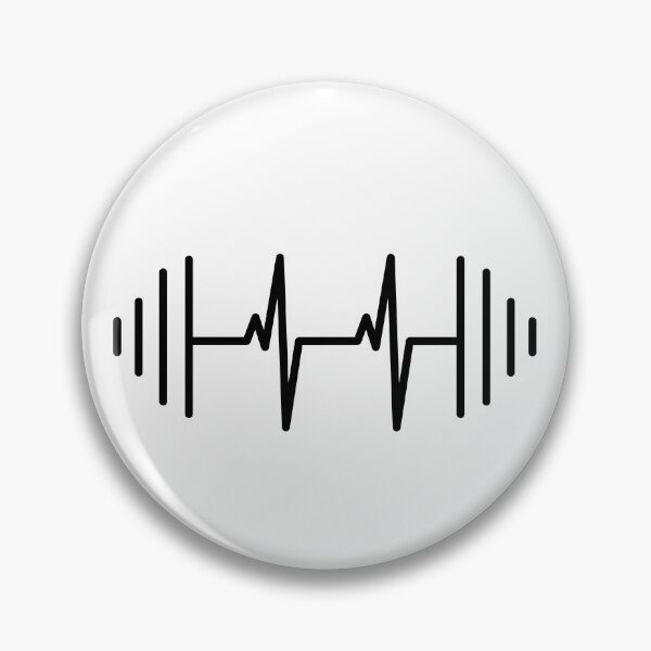 Item preview, Barbell Heartbeat Line Art – Fitness Workout Gym Motivation | Weightlifting Strength Training Design for Athletes & Bodybuilders designed and sold by BrainBubbleArt.
