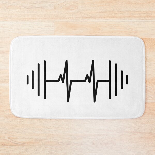 Item preview, Barbell Heartbeat Line Art – Fitness Workout Gym Motivation | Weightlifting Strength Training Design for Athletes & Bodybuilders designed and sold by BrainBubbleArt.