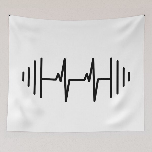 Item preview, Barbell Heartbeat Line Art – Fitness Workout Gym Motivation | Weightlifting Strength Training Design for Athletes & Bodybuilders designed and sold by BrainBubbleArt.