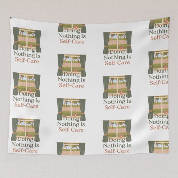 Item preview, Calm Self-Care Quote Cozy Window Illustration designed and sold by ade-datt.