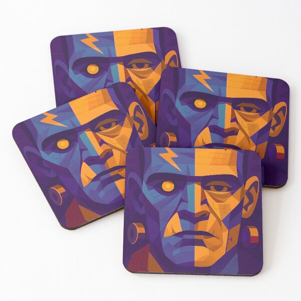 Item preview, THE MONSTER WITHIN | Unique Owlic Colorful Cubist Frankenstein Inspired Art Design | Classic Timeless Lliterature Cubism Powered Extraordinary Interpretation designed and sold by Owlic.artwear.