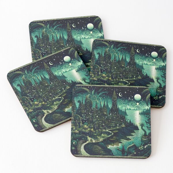 Item preview, Hlanith, the Dreamlands | A Lovecraftian City Beneath Alien Moons  designed and sold by Stoneflower-Art.