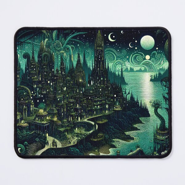 Item preview, Hlanith, the Dreamlands | A Lovecraftian City Beneath Alien Moons  designed and sold by Stoneflower-Art.