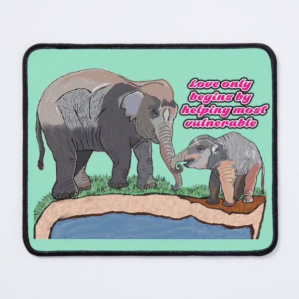 Item preview, Elephants show protecting all vulnerable works designed and sold by reallypathetic.