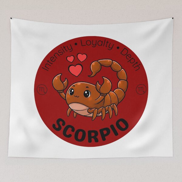 Item preview, Scorpio Zodiac Scorpion | Loyal Water Sign Mascot designed and sold by Pets & Memes & Stuff.