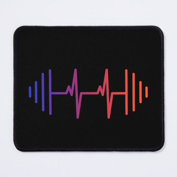 Item preview, Neon Heartbeat Barbell – Colorful Gym Workout Pulse Line | Fitness, Weightlifting & Bodybuilding Design designed and sold by BrainBubbleArt.