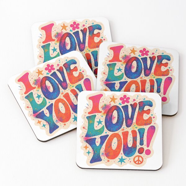 Item preview, I LOVE YOU! - Groovy Love designed and sold by GREEN6437.