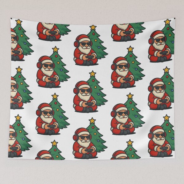 Item preview, Gamer Santa Claus Christmas tree designed and sold by Radixbarny.