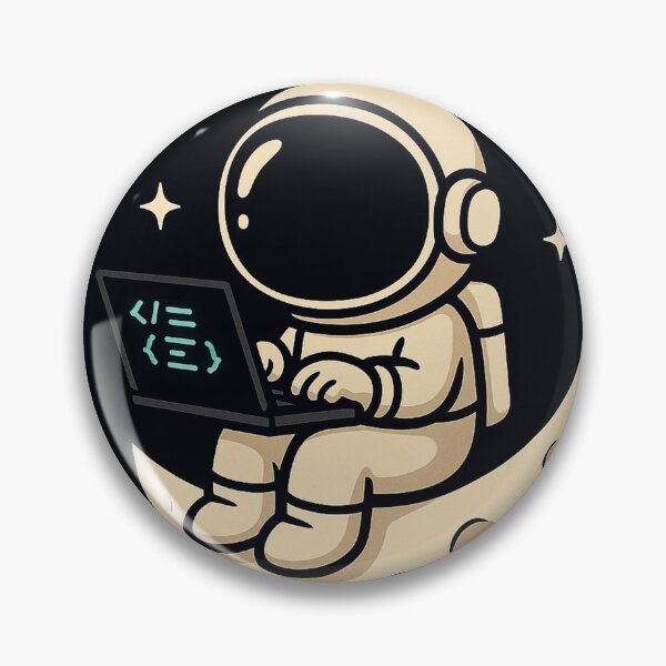 Item preview, Astronaut Programming on the Moon designed and sold by DevDrip1.