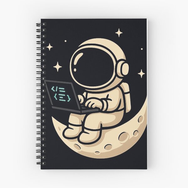 Item preview, Astronaut Programming on the Moon designed and sold by DevDrip1.