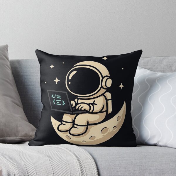Item preview, Astronaut Programming on the Moon designed and sold by DevDrip1.