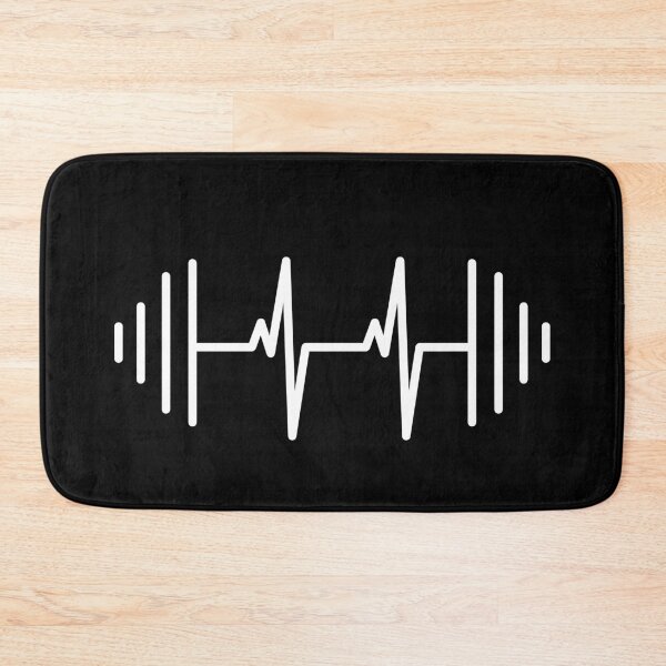 Item preview, Heartbeat Barbell Soundwave Fitness Design - Gym Workout ECG Line Art - Weightlifting Strength Training Bodybuilding Gift designed and sold by BrainBubbleArt.