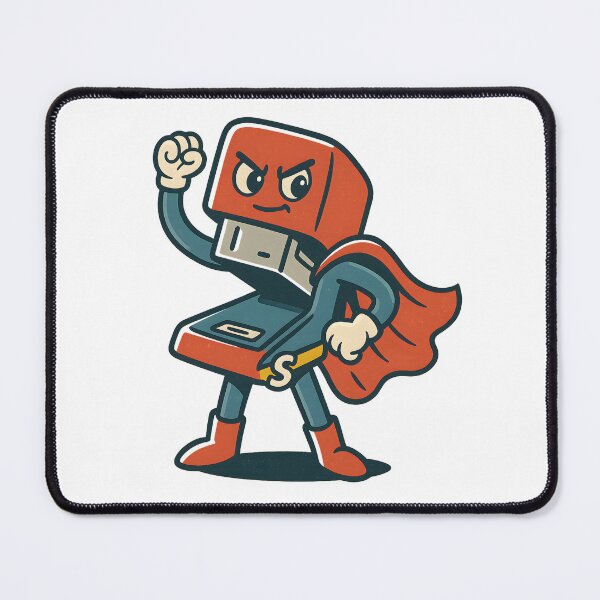 Item preview, Super Stapler Hero – Funny Office Superhero Cartoon designed and sold by Hischers Solution.