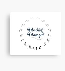 Mischief Managed Metal Print