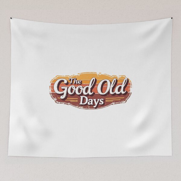 Item preview, The Good Old Days Vintage Distressed T-Shirt | Retro 70s Nostalgia Tee designed and sold by Design-Pro-21.