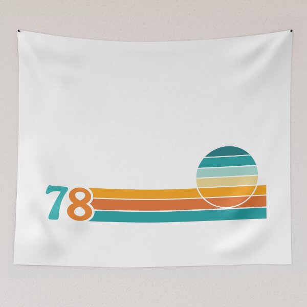 Item preview, Retro Sunset + Stripes 78 designed and sold by NataliePaskell.