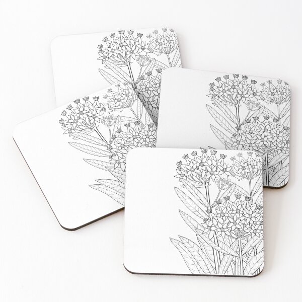 Item preview, Milkweed - Native Plants Coloring designed and sold by NativePlantsColoringBooks.com.