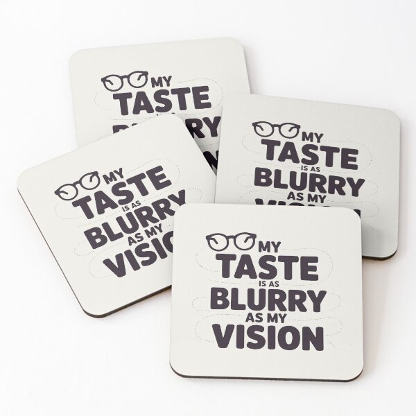 Item preview, Blurry Vision Funny Quote Design with Glasses for Quirky Style Lovers designed and sold by SplashTastic.