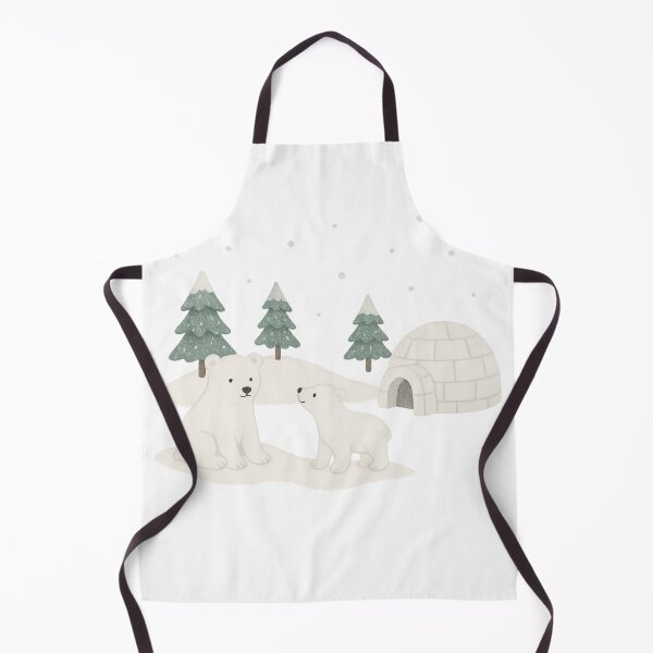 Item preview, Cute Polar Bears – Winter and Igloo designed and sold by NautilusPrint.
