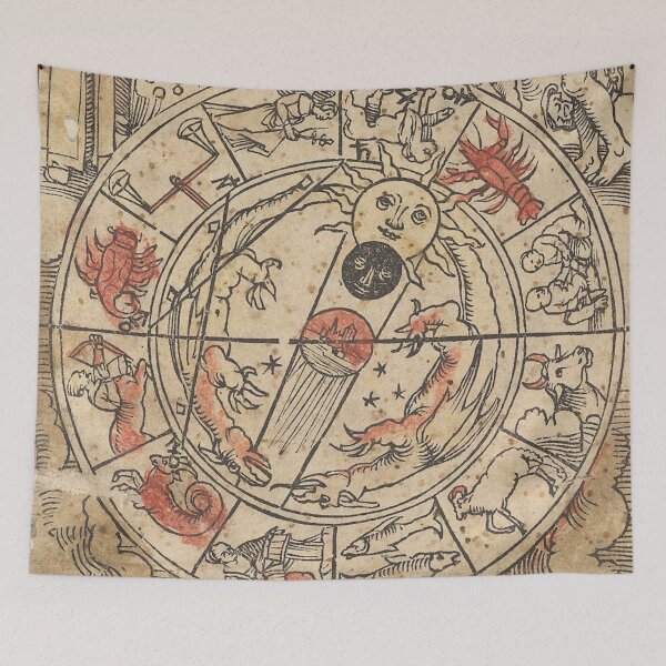 Item preview, Antique Chart of the Signs of the Zodiac  designed and sold by AnimaliaStar.