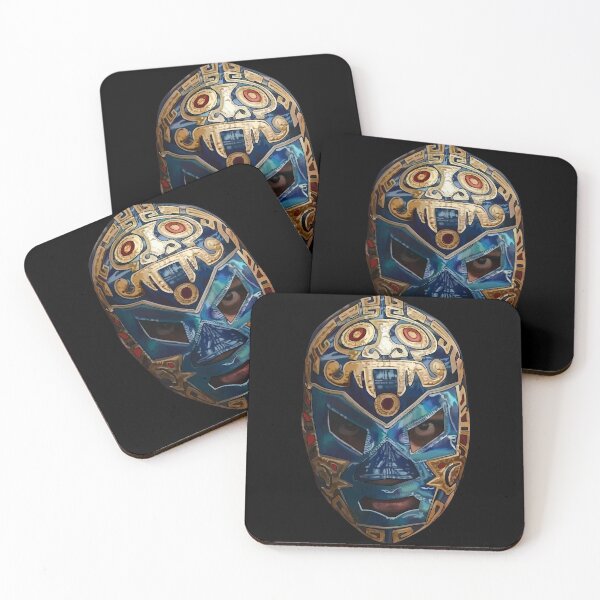 Item preview, Dr. Wagner Jr. Lucha Libre Mask Portrait - Aztec Warrior Style designed and sold by mongeekshirts.