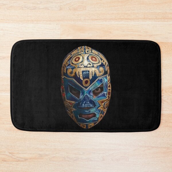Item preview, Dr. Wagner Jr. Lucha Libre Mask Portrait - Aztec Warrior Style designed and sold by mongeekshirts.