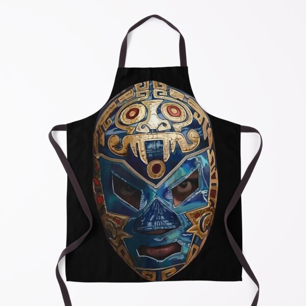 Item preview, Dr. Wagner Jr. Lucha Libre Mask Portrait - Aztec Warrior Style designed and sold by mongeekshirts.